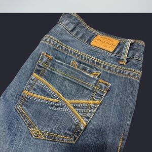 Aeropostale Men's Denim Jeans with Contrast Stitching